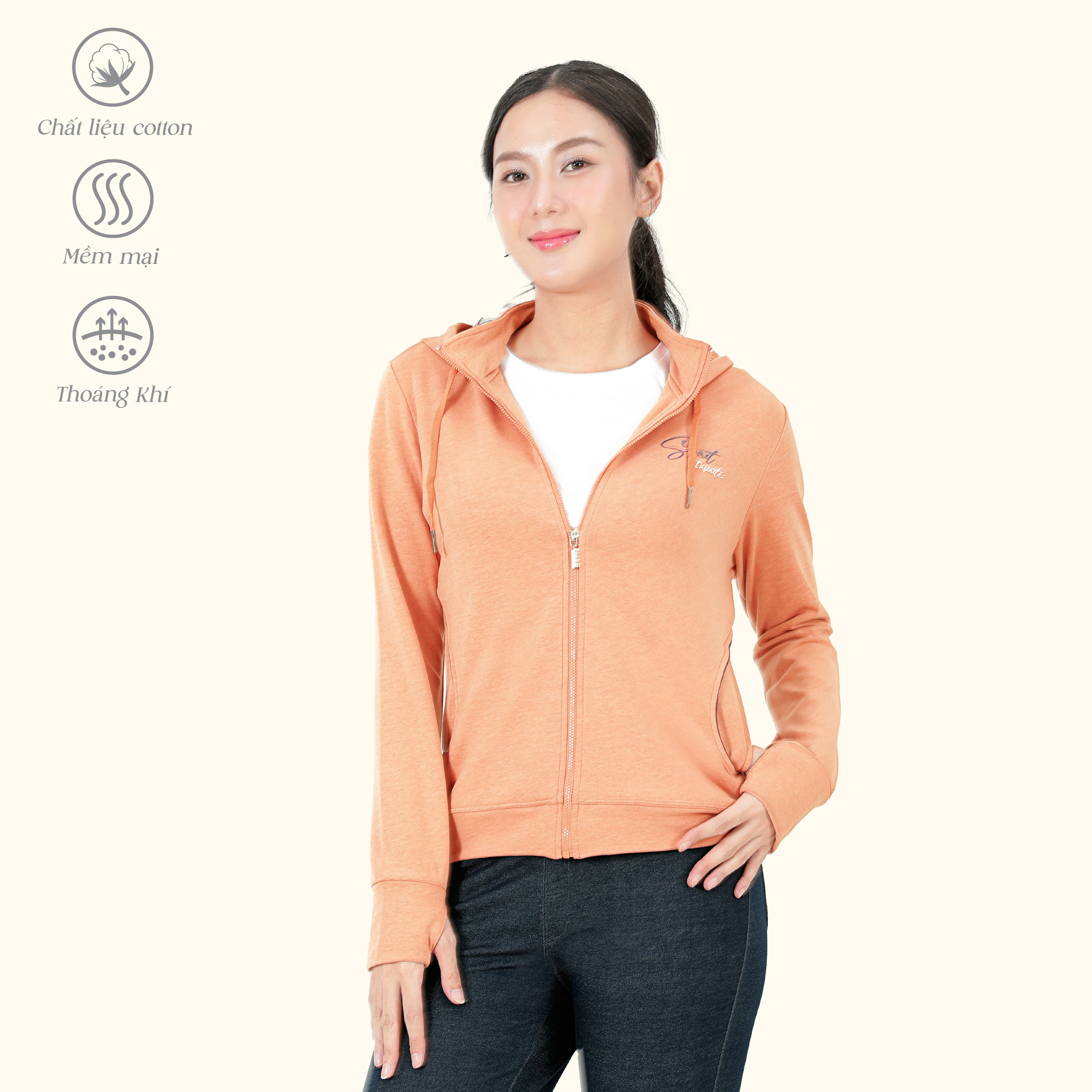 Áo khoác chống nắng, chống UV có nón chất liệu Vảy cá cao cấp 431p 1357
