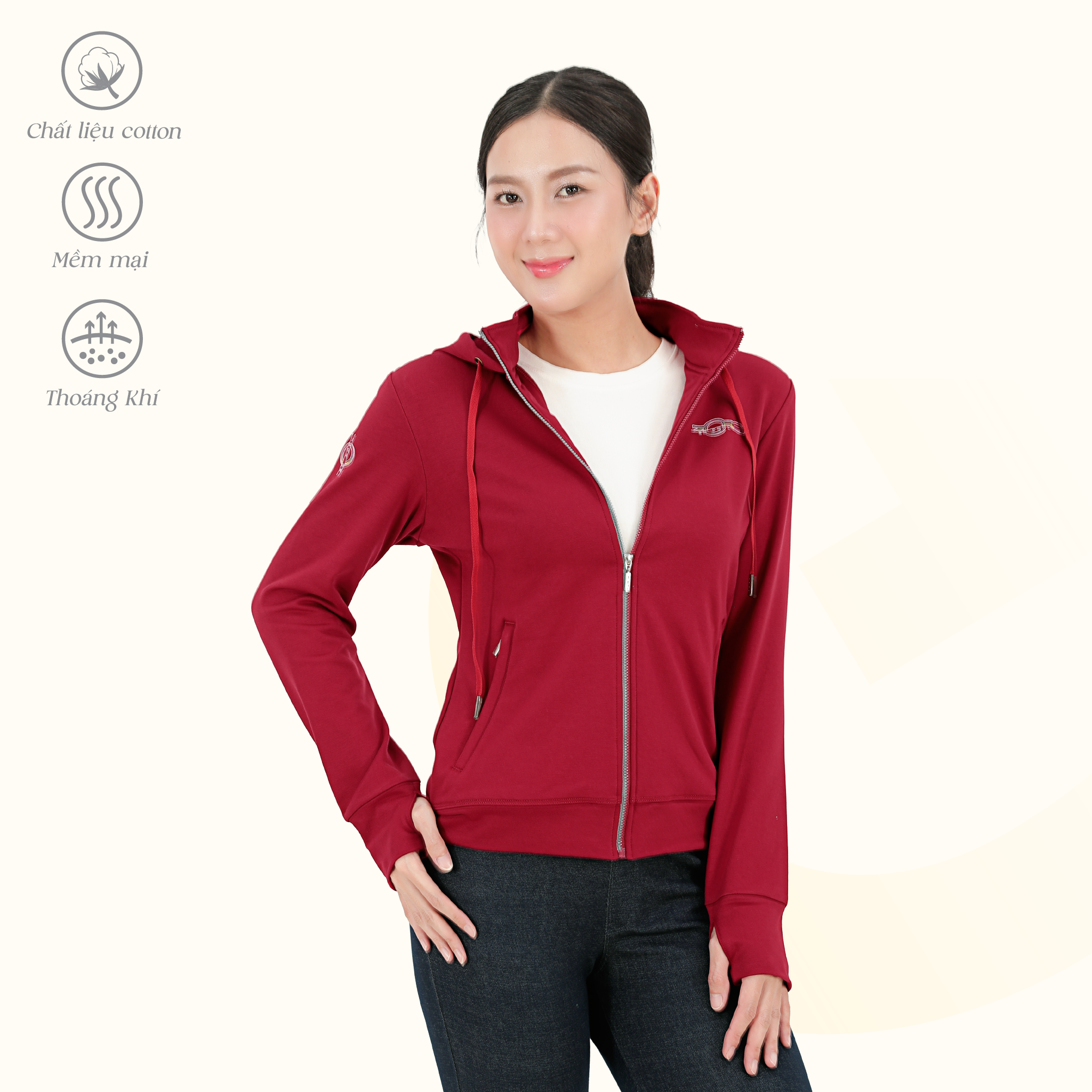 Áo khoác chống nắng, chống UV có nón chất liệu Vảy cá cao cấp 431p 1344