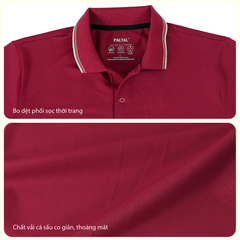 Áo thun nam tay ngắn cổ polo form suông chất Poly co dãn 4 chiều 310p 0377