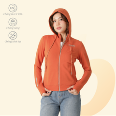 Áo khoác nữ chống nắng, chống UV chất vảy cá cotton cvc mát 401p 1144
