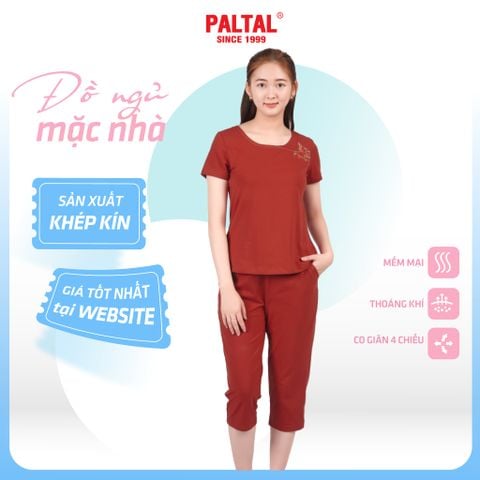 Set đồ bộ nữ kiểu quần lửng tay ngắn cotton cvc mát 194p 4248