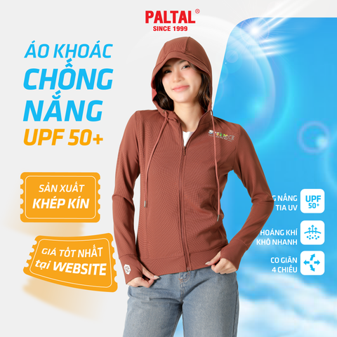 Áo khoác có nón nữ chống nắng, chống UV chất silk kim cương 611p 1345