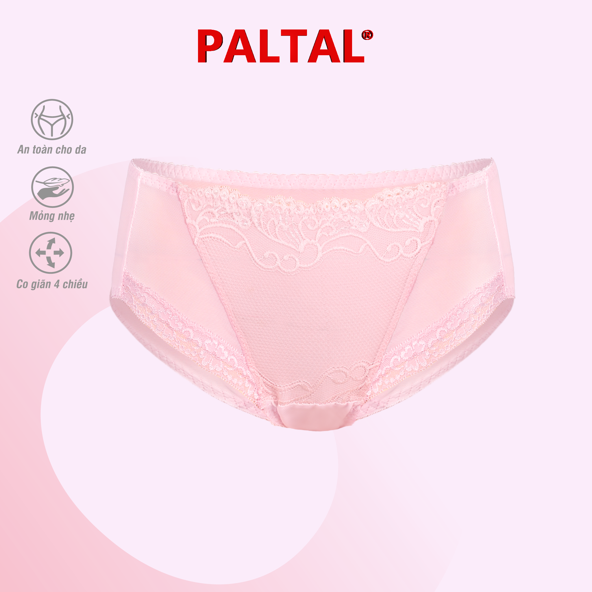 Quần lót nữ chất voal lưới 077p 7121