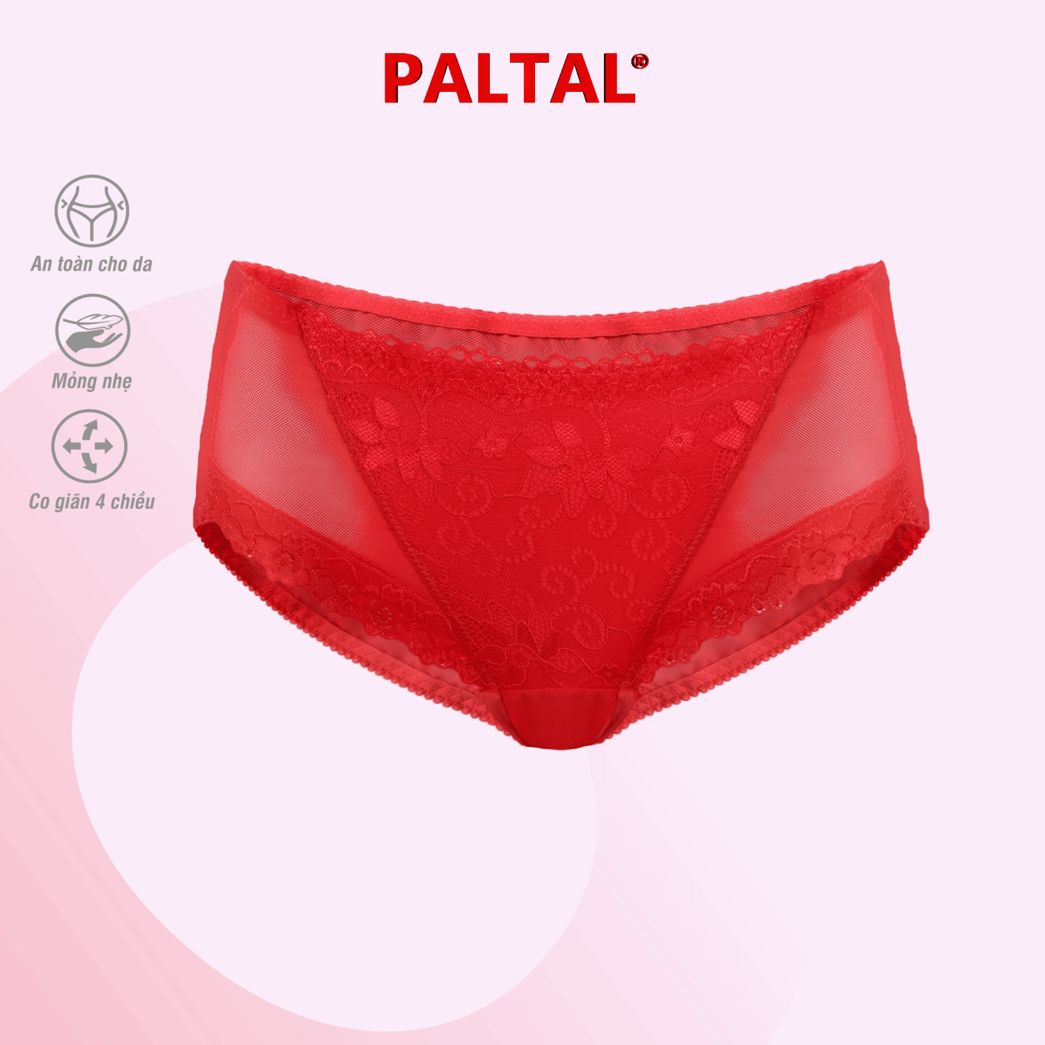 Quần lót nữ chất voal lưới 077p 7121