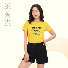 Set đồ bộ nữ kiểu quần đùi áo tay ngắn chất cotton siêu mát 025p 5238