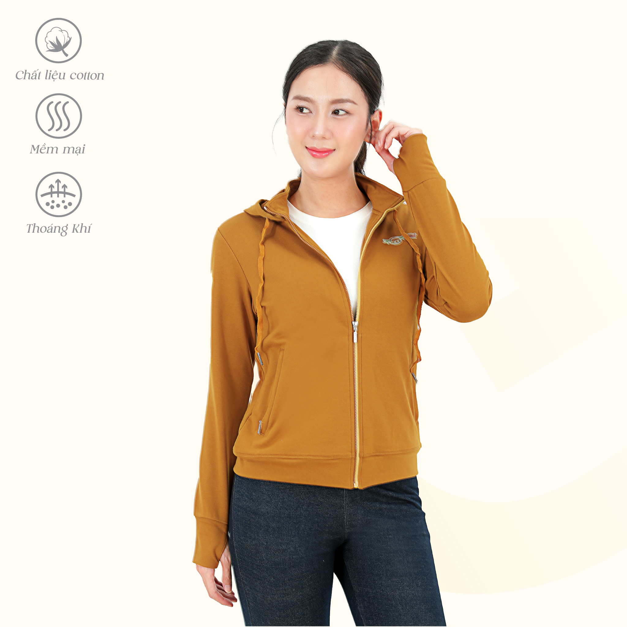 Áo khoác chống nắng, chống UV có nón chất liệu Vảy cá cao cấp 431p 1344