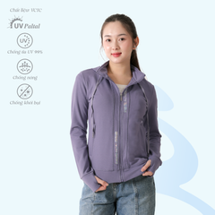 Áo khoác nữ chống nắng, chống UV chất vảy cá cotton siêu mát 431p 1123