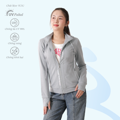 Áo khoác nữ chống nắng, chống UV chất vảy cá cotton siêu mát 431p 1123