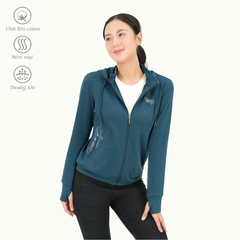 Áo khoác nữ chống nắng, chống UV chất vảy cá cotton TC siêu mát 431p 1356