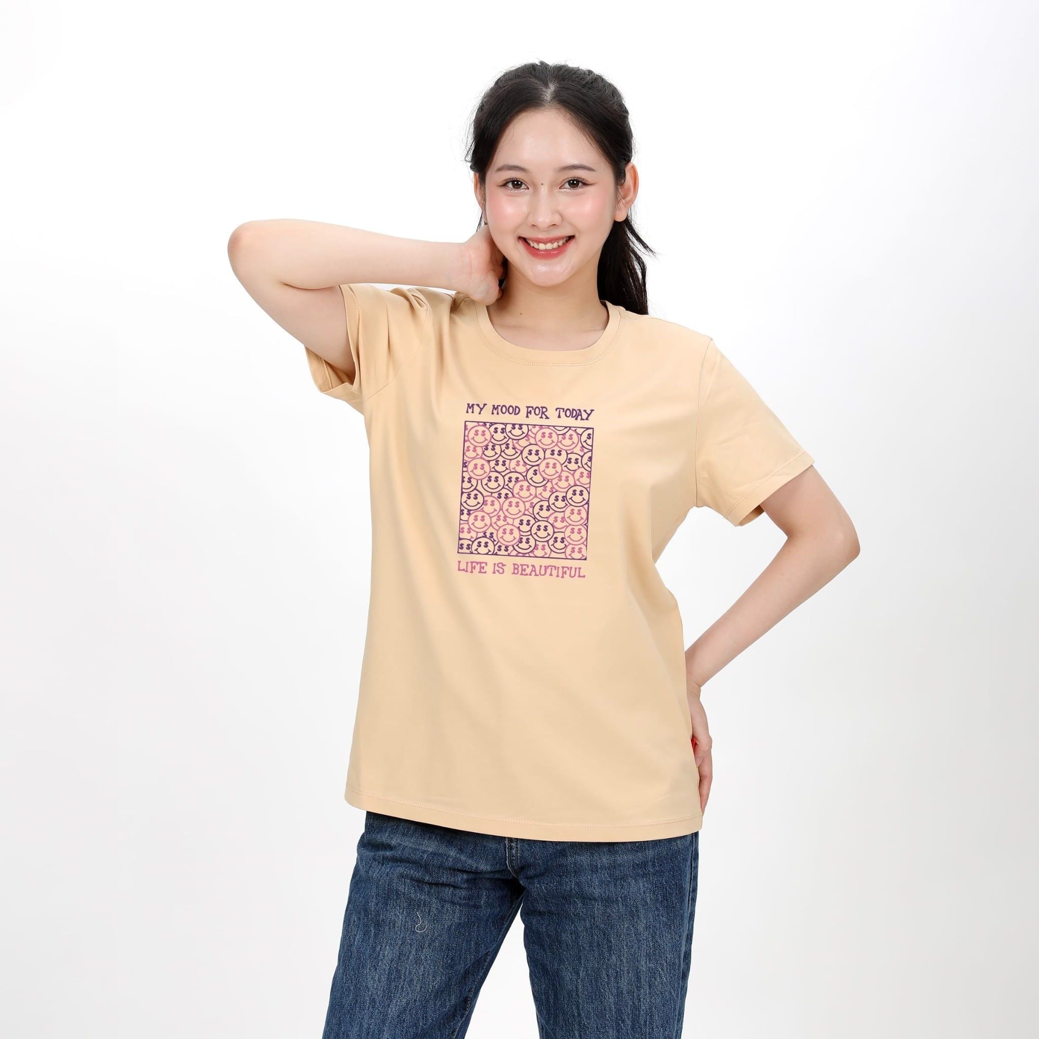 Áo thun nữ tay ngắn chất cotton siêu mát form rộng 020p 0302