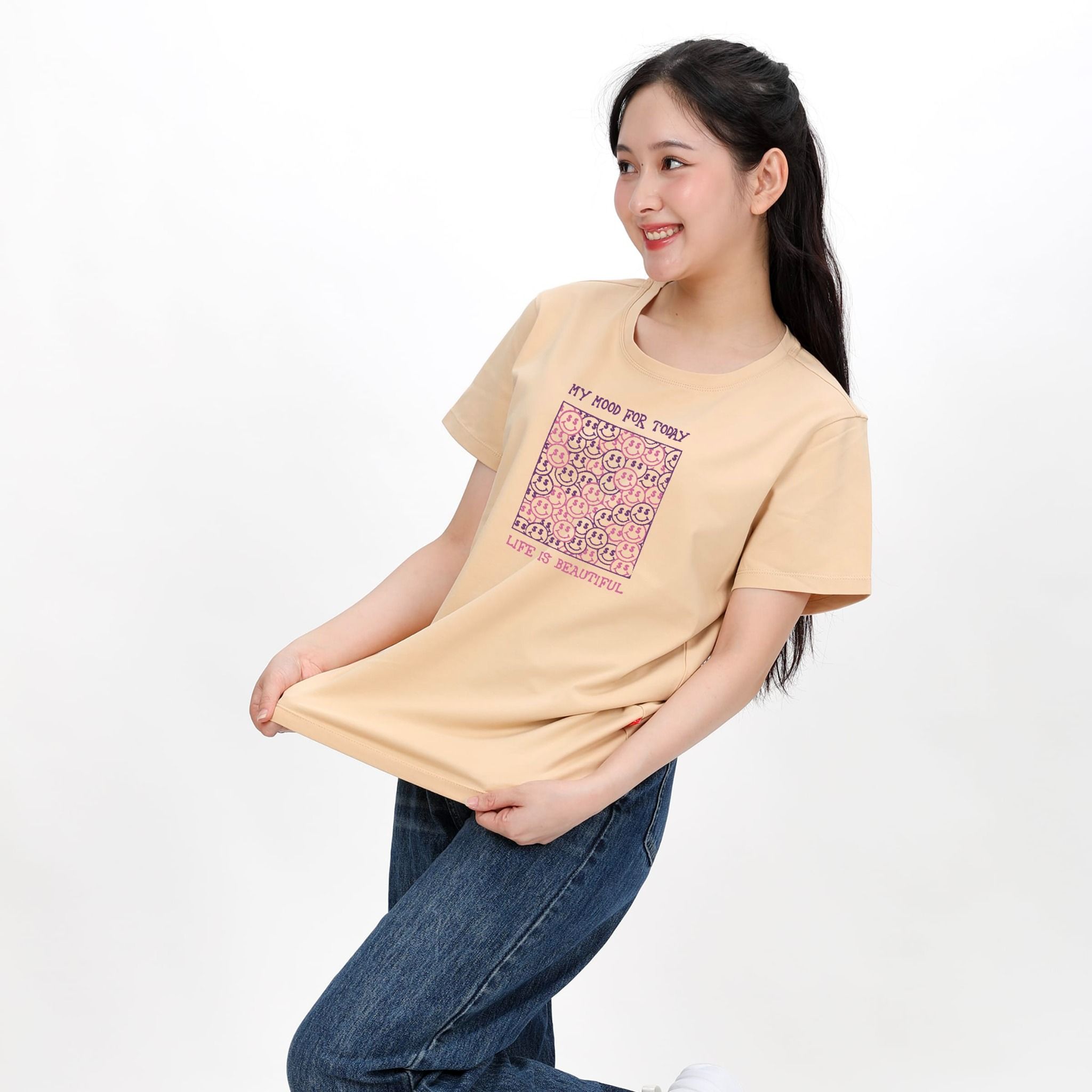 Áo thun nữ tay ngắn chất cotton siêu mát form rộng 020p 0302