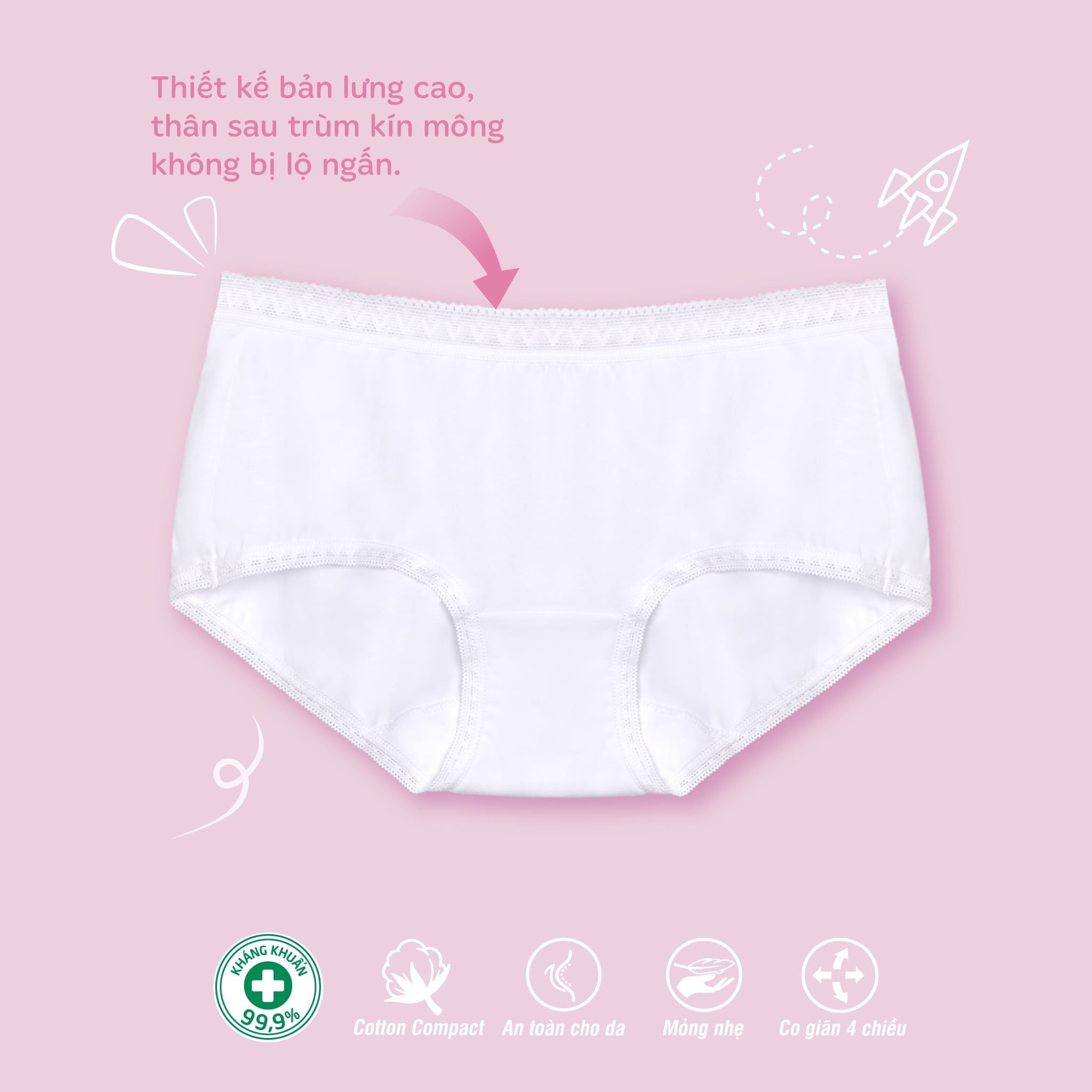 Quần lót nữ sinh cấp III chất modal 027p 8353
