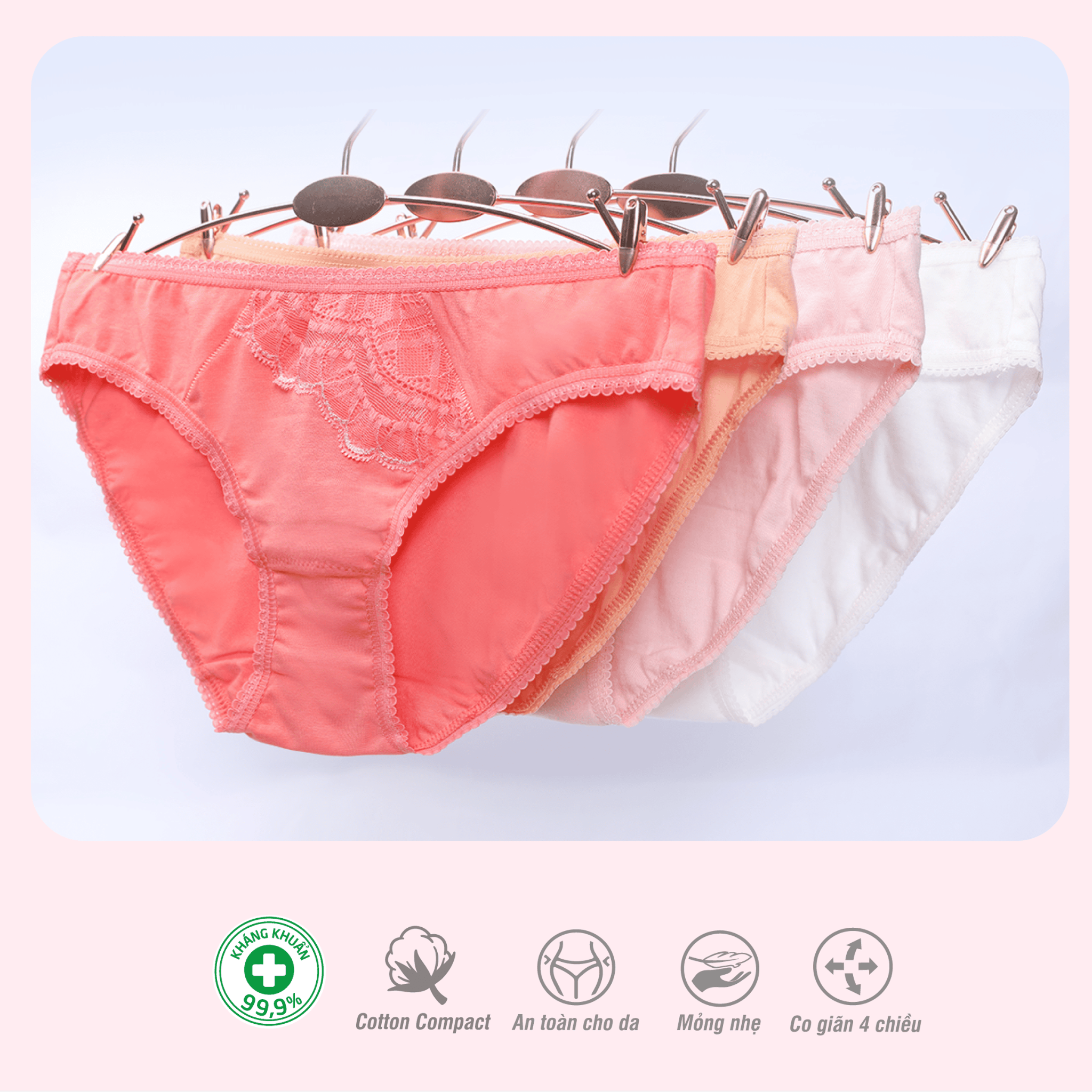 Combo 02-06-10 quần lót nữ chất cotton siêu mát 027p 7248