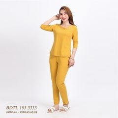 Set đồ bộ nữ kiểu quần dài tay lỡ cotton cvc mát 193p 3333