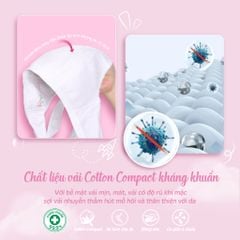 Áo lá học sinh cấp 2  chất cotton compact siêu mát 029p 8934