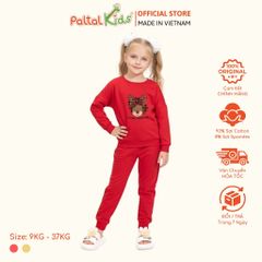 BST Mùa Đông - Bộ Dài Tay Dài Cotton Mỹ Bé Gái Cao Cấp - 023 6080
