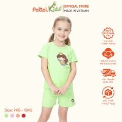 Đồ Bộ Đùi Cơ Bản Cotton Mỹ Bé Gái Cao Cấp - 025 5159 - Size 9
