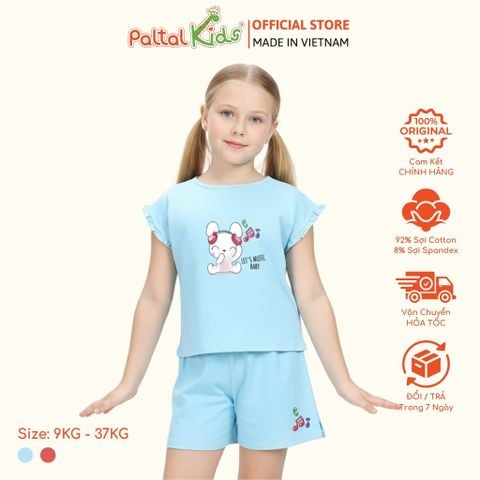 BST Mùa Hạ - Bộ Đùi Tay Ngắn Cotton Mỹ Bé Gái Cao Cấp - 025 2058