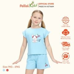 BST Mùa Hạ - Bộ Đùi Tay Ngắn Cotton Mỹ Bé Gái Cao Cấp - 025 2058