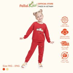 BST Mùa Đông - Bộ Dài Tay Dài Cotton Mỹ Bé Gái Cao Cấp - 023 6035