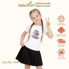 Áo Thun Cotton Mỹ Hình In Giáp Thìn - Rồng Xanh Bé Gái Cao Cấp - 020 1390