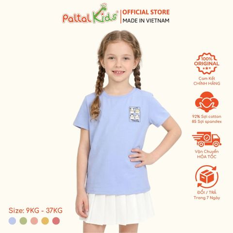 Áo Thun Cotton Melan 4 Chú Mèo Bé Gái Cao Cấp - 190 1409