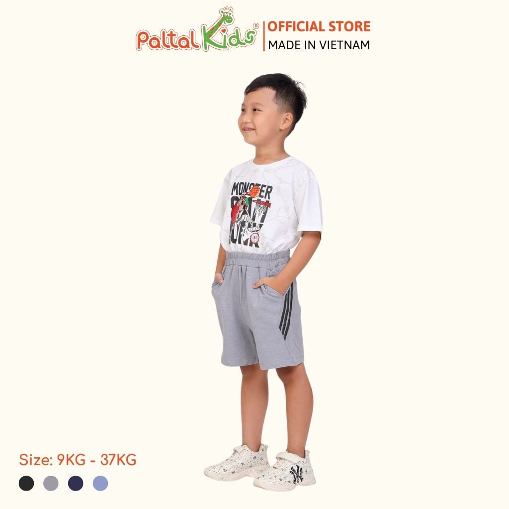 Quần Đùi Thể Thao Cotton Melan Bé Trai Cao Cấp - 468 8512