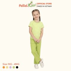 Đồ Bộ Dài Áo Dây Rút Cotton Viscose Bé Gái Cao Cấp - 023 6073