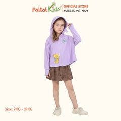 Áo Khoác Croptop Poly Chống Nắng Hình In Gấu Vàng Bé Gái Cao Cấp - 311 4034