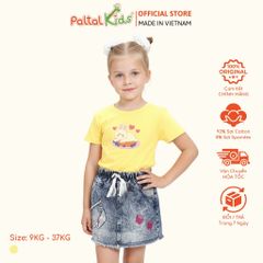 Áo Thun Cotton Mỹ Hình In Chú Thỏ Lười Biếng Bé Gái Cao Cấp - 020 1365