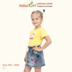 Áo Thun Cotton Mỹ Hình In Chú Thỏ Lười Biếng Bé Gái Cao Cấp - 020 1365