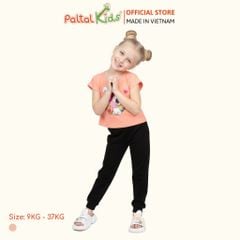 Áo Croptop Cotton Mỹ Hình In Kỳ Lân Cầu Vòng Bé Gái Cao Cấp - 020 1372