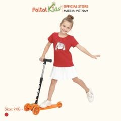 Áo Thun Cotton Mỹ Hình In Kỳ Lân Cầu Vòng Bé Gái Cao Cấp - 020 1384