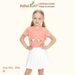 Áo Thun Cotton Mỹ Hình In Thỏ Bé Gái Cao Cấp - 020 1388