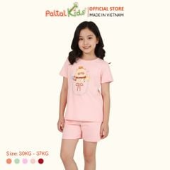 Đồ Bộ Đùi Cơ Bản Cotton Mỹ Bé Gái Cao Cấp - 025 2150 - Size 14