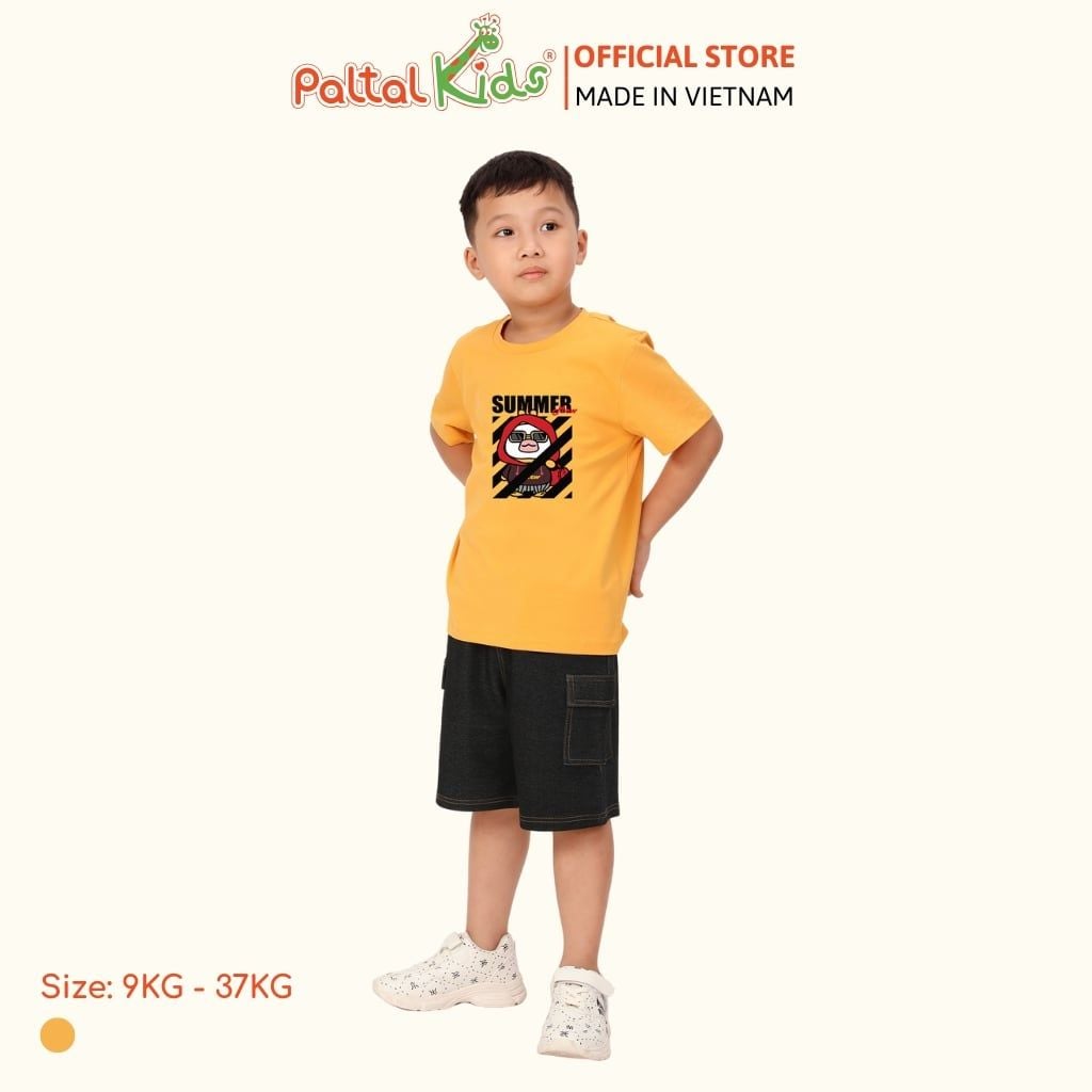 Áo Thun Hình In Chim Cánh Cụt Cotton Mỹ Bé Trai Cao Cấp - 020 1404