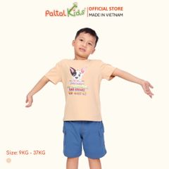 Áo Thun Hình In Chú Chó Đốm Cotton Mỹ Bé Trai Cao Cấp - 020 1392