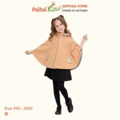Áo Choàng Cánh Dơi Cotton Melan Bé Gái Cao Cấp - 191 4007
