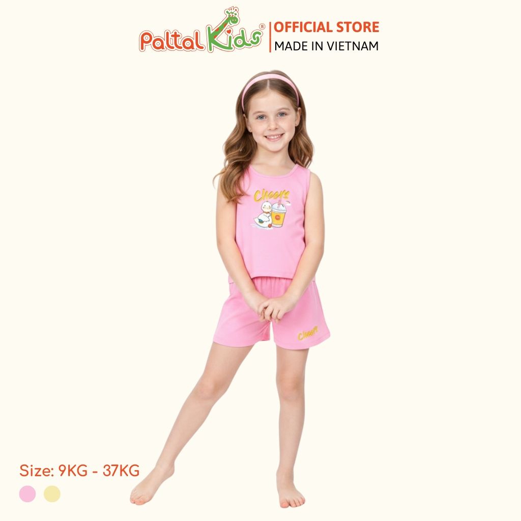 BST Mùa Hạ - Bộ Đùi Tay Ngắn Cotton Mỹ Bé Gái Cao Cấp - 025 2163