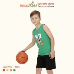 Đồ Bộ Đùi Sát Nách Hình In Nhiệt Cotton Borib Bé Trai Cao Cấp - 225 2126