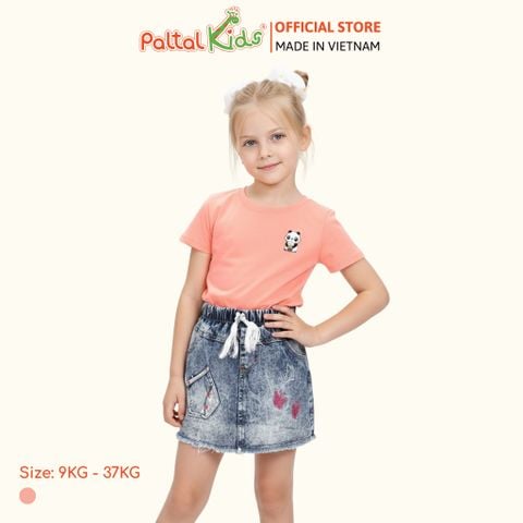 Áo Thun Cotton Mỹ Hình In Gấu Panda Bé Gái Cao Cấp - 020 1366