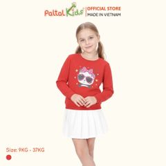 Áo Sweater Cotton Borib Hình In Gấu Panda Bé Gái Cao Cấp - 220 1376