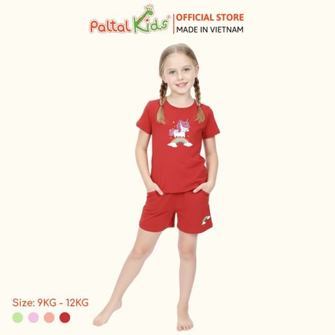 Đồ Bộ Đùi Cơ Bản Cotton Mỹ Bé Gái Cao Cấp - 025 2016 - Size 9