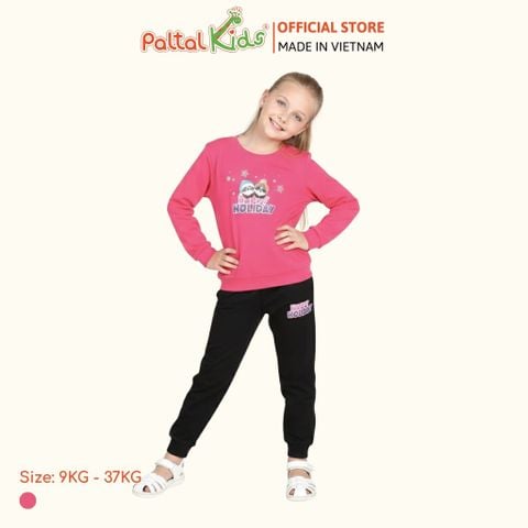BST Mùa Đông - Đồ Bộ Tay Dài Cotton Borib Bé Gái Cao Cấp  - 223 6043