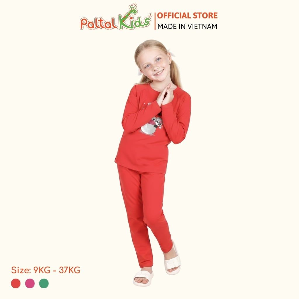 BST Mùa Đông - Đồ Bộ Tay Dài Cotton Mỹ Bé Gái Cao Cấp - 023 6037