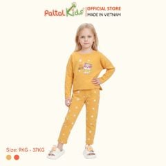 BST Mùa Đông - Đồ Bộ Tay Dài Cotton Mỹ Bé Gái Cao Cấp - 023 6020