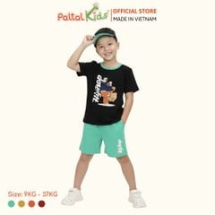 Đồ Bộ Đùi Cơ Bản Cotton Mỹ Hình In Chú Gấu Bé Trai Cao Cấp - 025 2109