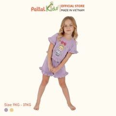 BST Mùa Xuân - Bộ Đùi Tay Ngắn Cotton Mỹ Bé Gái Cao Cấp - 025 2174