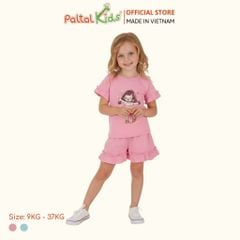 BST Mùa Xuân - Bộ Đùi Tay Ngắn Cotton Mỹ Bé Gái Cao Cấp - 025 2172