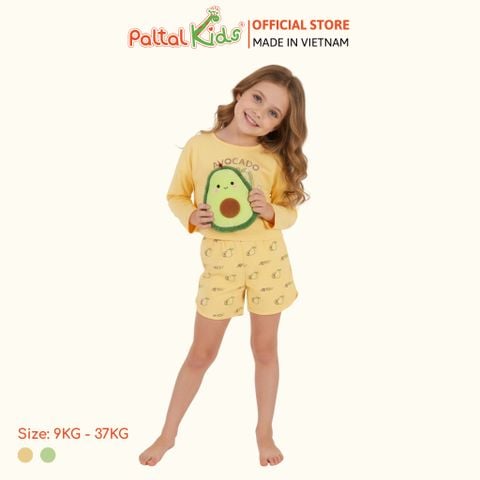 BST Mùa Thu - Bộ Đùi Tay Lỡ Cotton Mỹ Bé Gái Cao Cấp - 025 2068